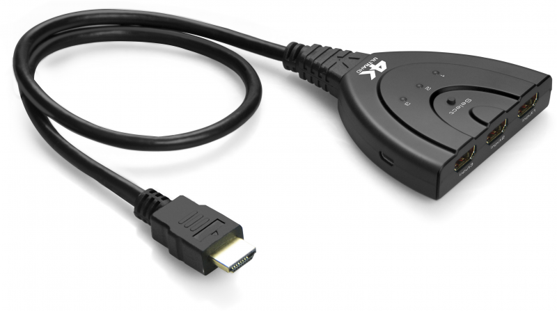 Переключатель HDMI 3 к 1 + USB Greenconnect GL-v301ZP