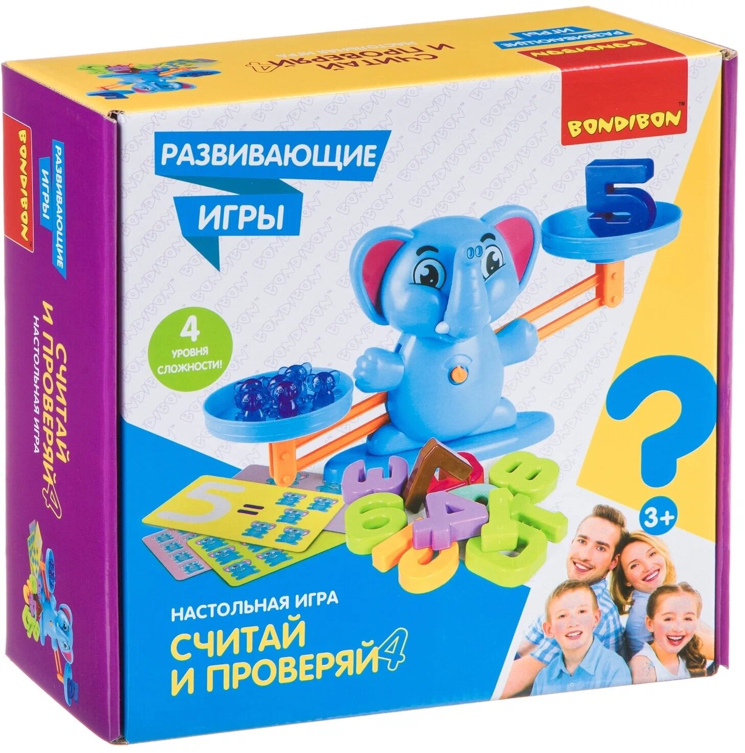 Настольная игра "Считай и проверяй" ВВ4673 BONDIBON, для развития логики и внимания, 3+ — фото 1