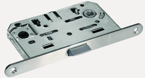 Изображение товара Защелка для двери, замок врезной межкомнатный, мебельная фурнитура Morelli 1895P SN белый никель