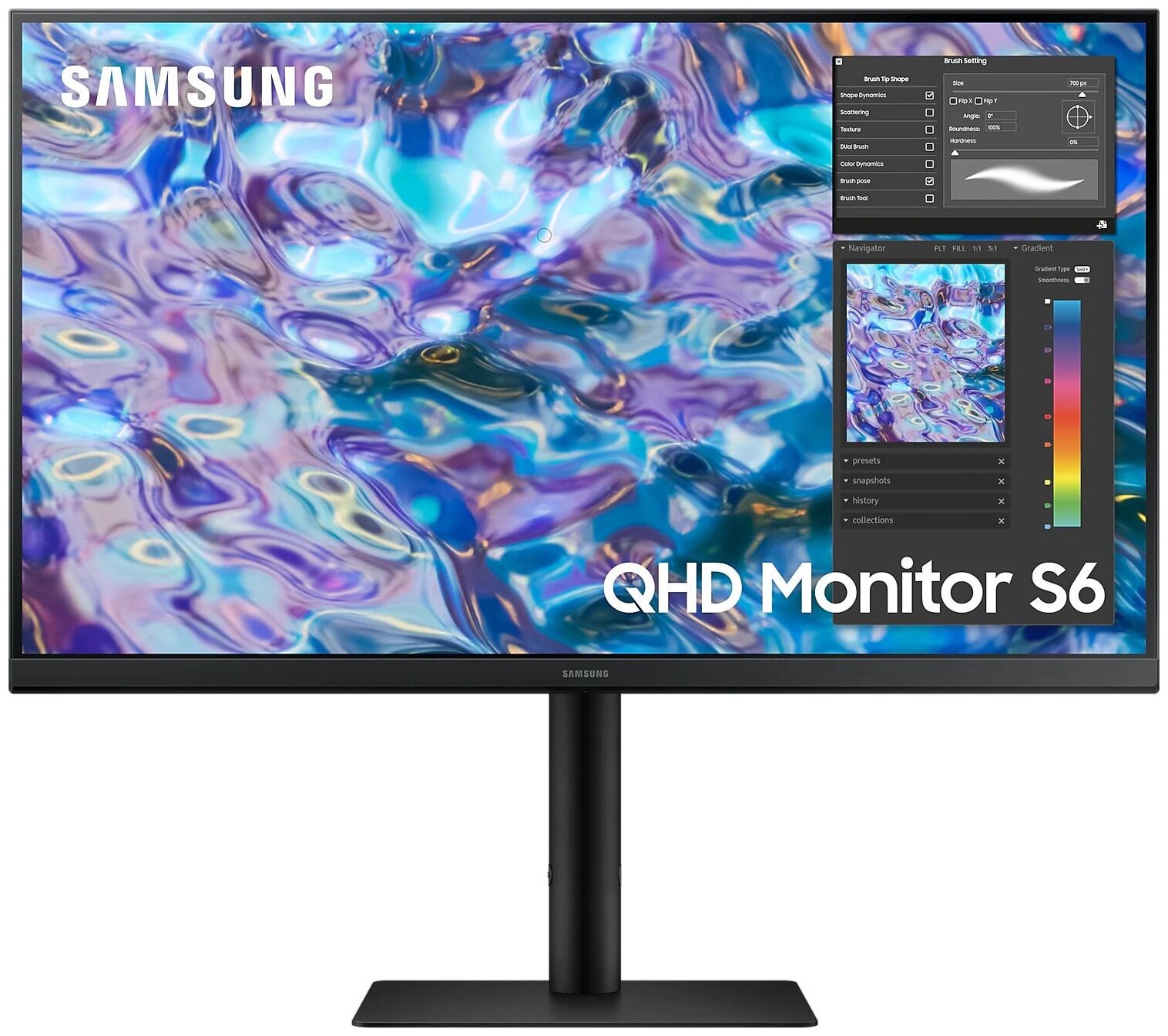 Монитор Samsung 27" S27B610EQI 2560x1440 IPS 75Гц 5ms FreeSync HDMI DisplayPort