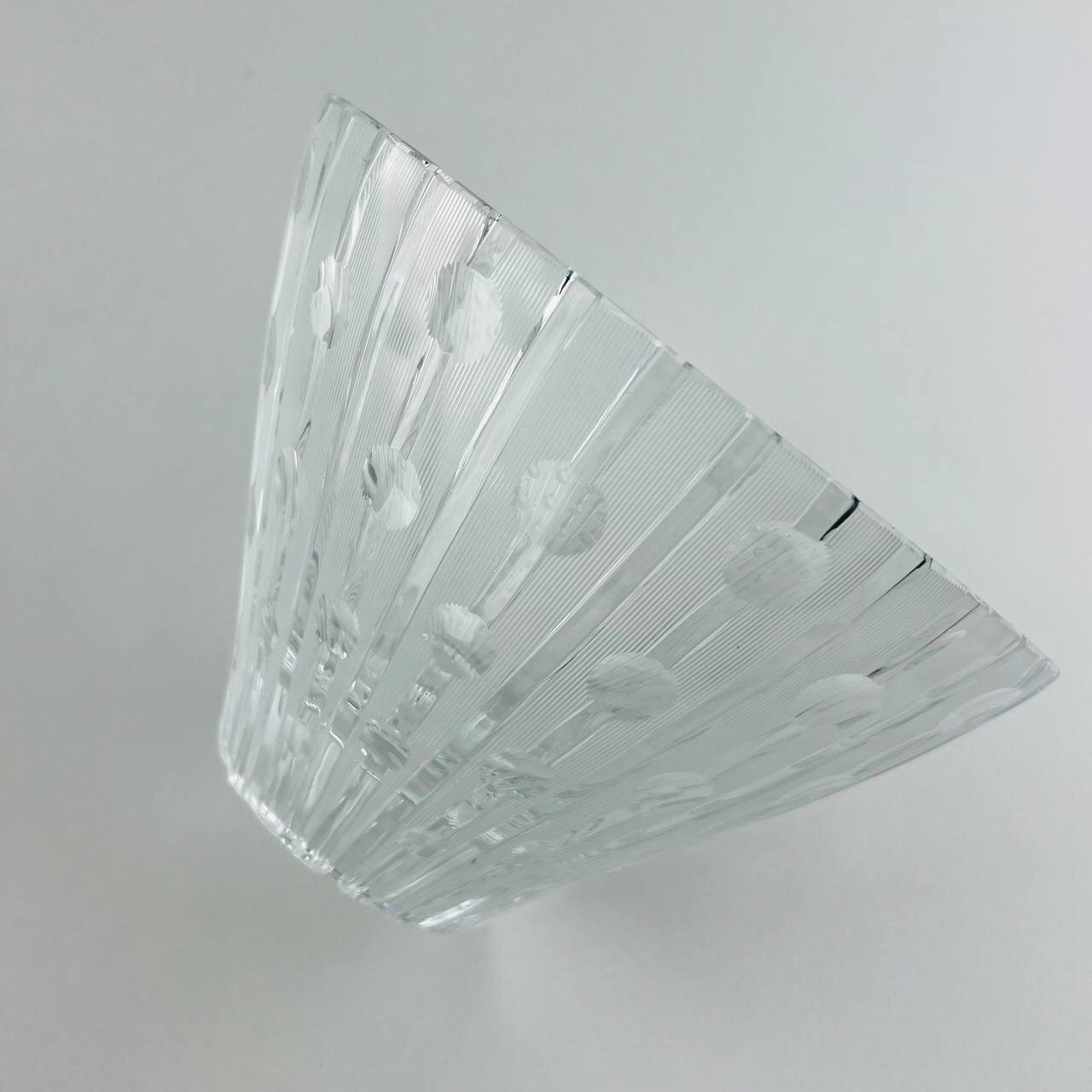 Винтажная конфетница "Бусины". Хрусталь. СССР, 1960-е. — фото 1