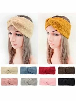 Повязка  Осень-зима 2024 для женщин, размер 54, черный