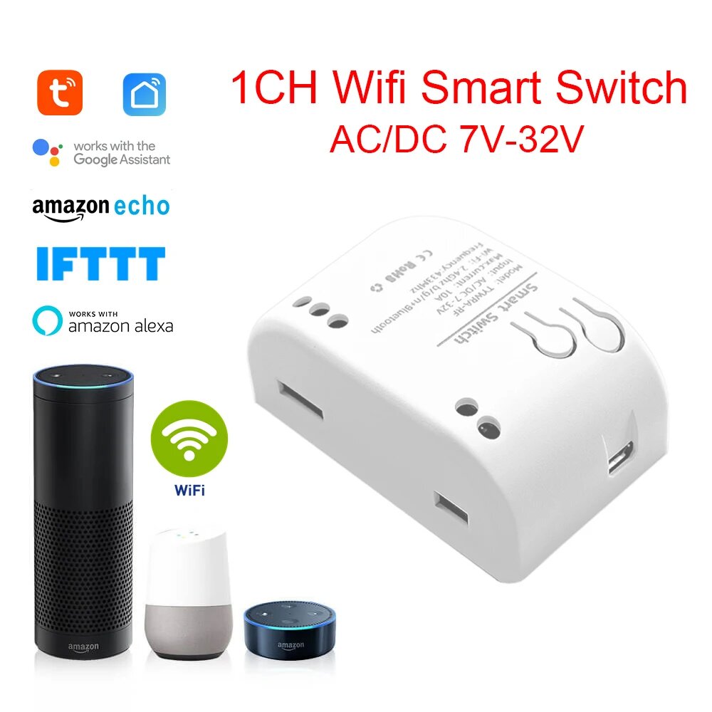 Устройство открывания гаражных ворот Tuya WIFI, 7V-32V