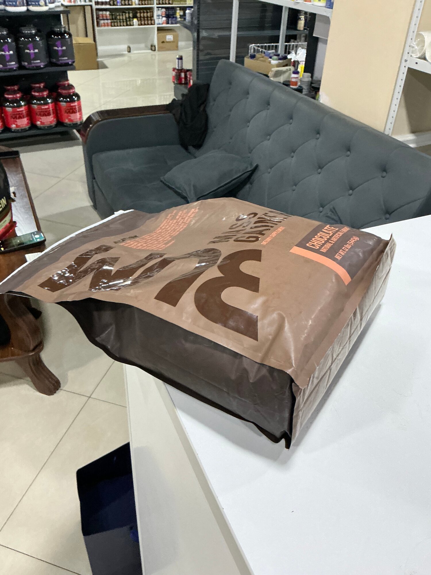 RAW Mass gainer BUM seria 5,44kg вкус шоколад для набора массы — фото 1