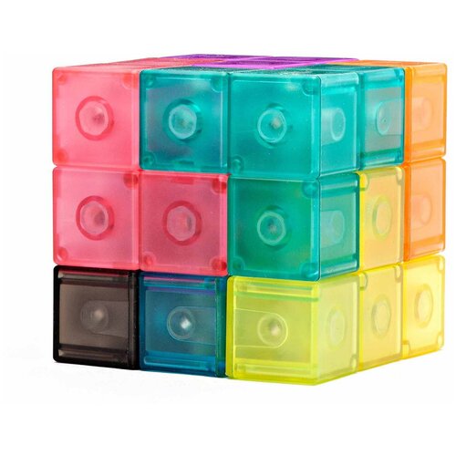 Развивающая игра кубик сома 3D тетрис магнитный MoYu Luban Magnetic Blocks