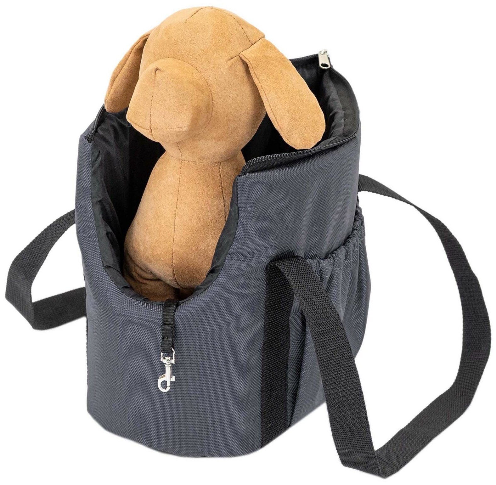 фото Переноска сумка Город "PetTails" №1 с 2мя карманами 40 х 19 х 26см (нейлон Кордюра, поролон)