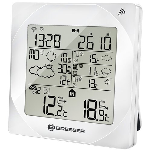 Метеостанция Bresser (Брессер) 4CAST MSW, белая метеостанция bresser mytime meteotime lcd черный