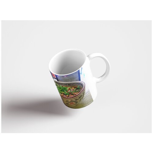 фото Кружка "острый горячий горшок быстрого приготовления, чаша, овощ 320 мл. белая lotsprints