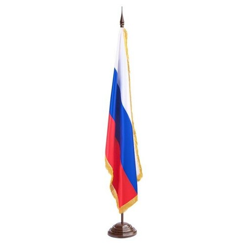 90 150 см amur oblast krai flag государственный флаг россии Флаг России, 90 х 150 см, двухсторонний, с бахромой, сатин