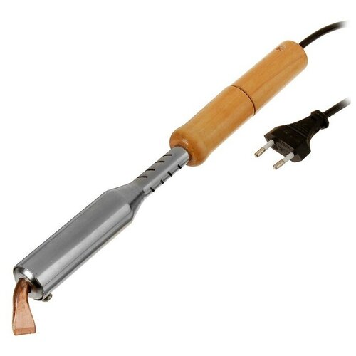 Паяльник тундра деревянная рукоятка плоское медное жало 150 Вт 220 В 262500₽