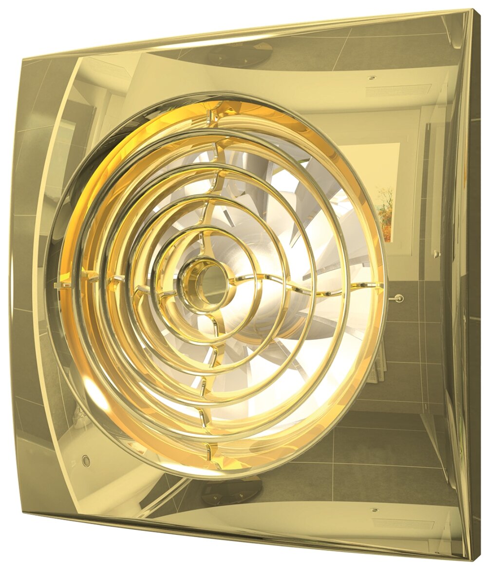 Вентилятор AURA 4С Gold D100 декор - фотография № 2