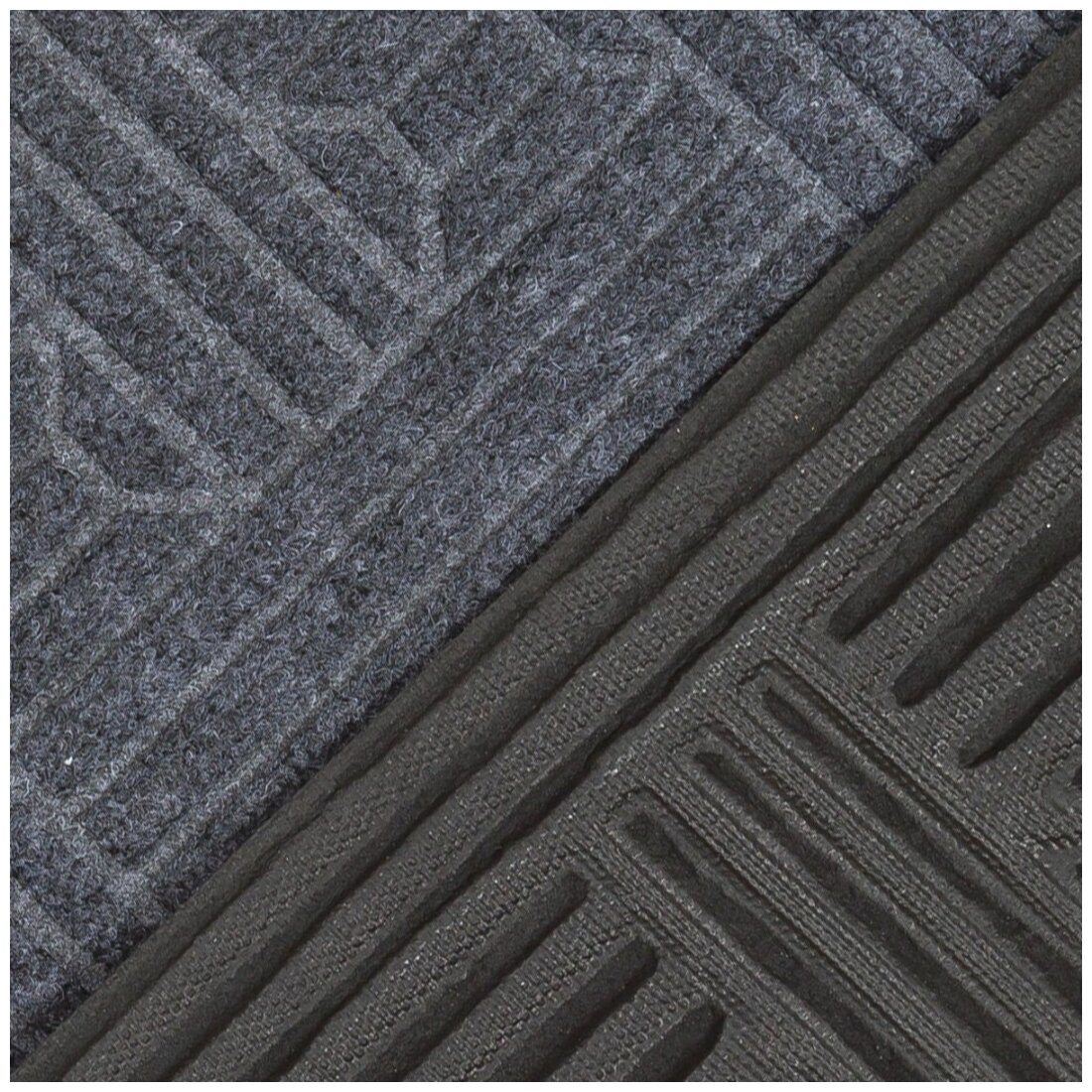 Придверный коврик SunStep Полипропиленовый, серый, 0.6 х 0.4 м - фотография № 4