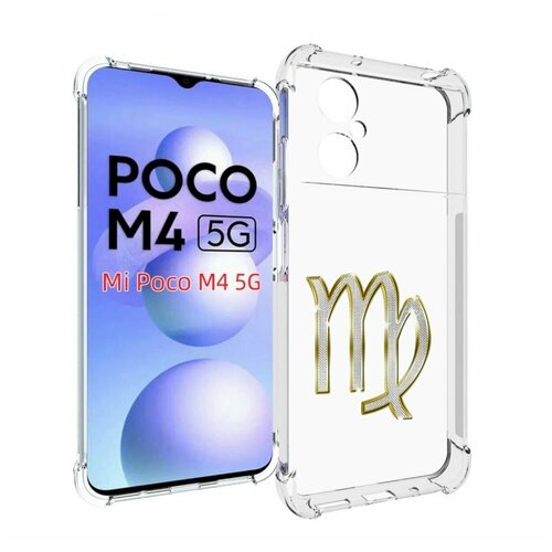 Чехол MyPads знак-зодиака-дева-6 для Xiaomi Poco M4 5G задняя-панель-накладка-бампер