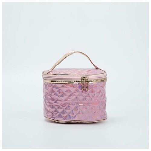 фото Косметичка на молнии, цвет розовый