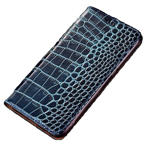 Чехол-книжка MyPads Premium для Samsung Galaxy A72 (SM-A725F) 2021 из качественной импортной натуральной кожи теленка с фактурной прошивкой релье.