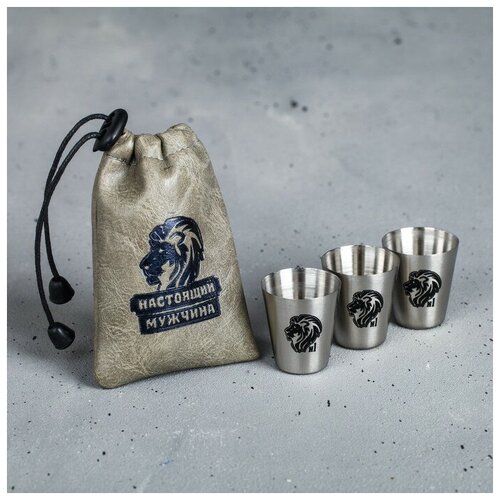 фото Набор стопок «настоящий мужчина», 30 мл, 3 шт. mikimarket