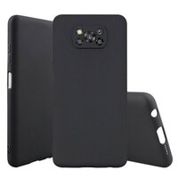 Чехол матовый для Xiaomi Poco X3/X3 Pro, черный