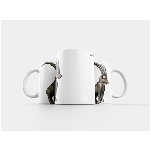 фото Кружка "козерог, бронзовая фигура, фигура животного" 320 мл lotsprints