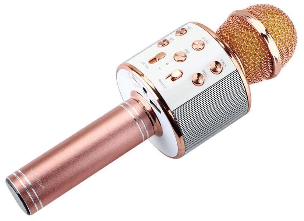 Караоке-микрофон WSTER WS-858 оригинальный розовый