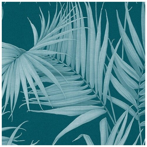 Обои Livingwalls Michalsky 3 36505-5 Винил на флизелине (0,53*10,05) Бирюзовый, Листья
