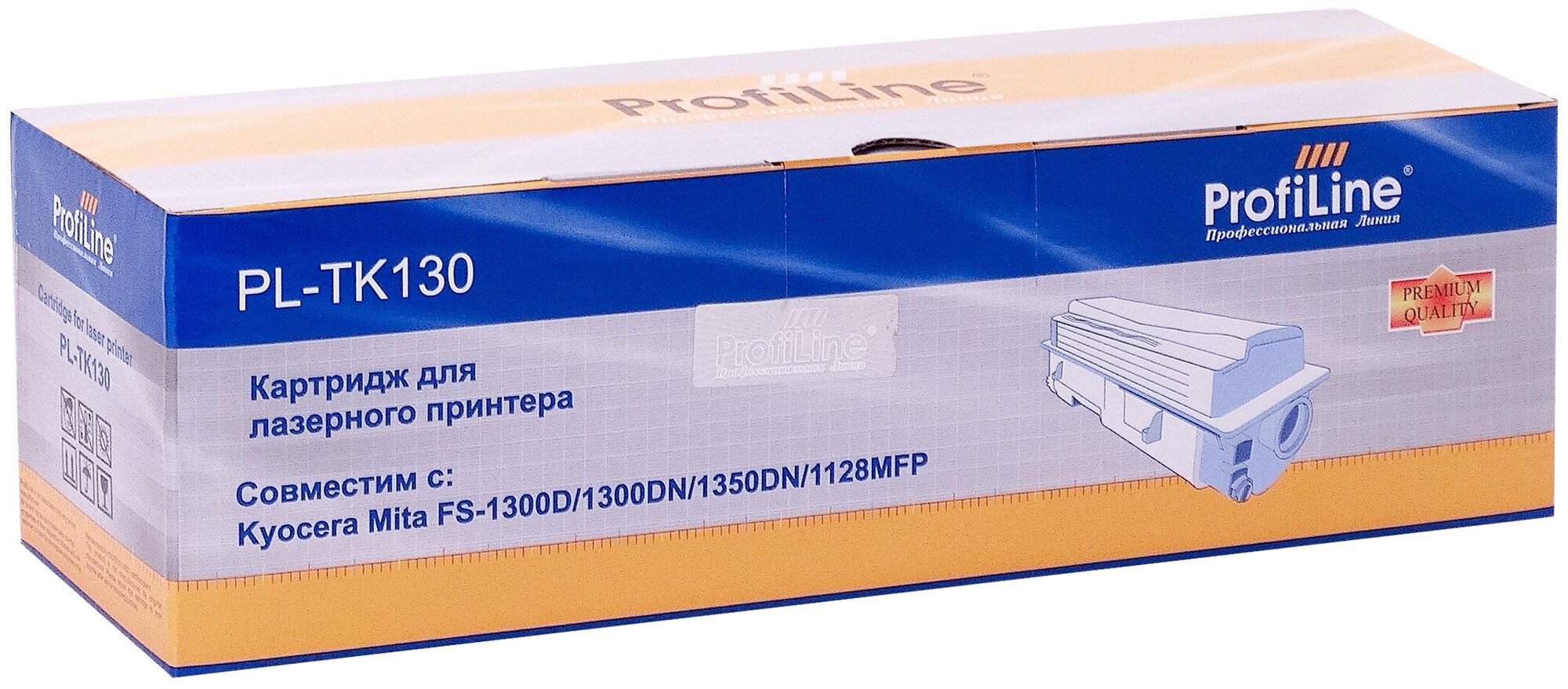 Тонер-туба PL-TK-130/TK-132/TK-134 для принтеров Kyocera FS1028/FS-1028MFP/FS-1028MFP/DP/FS-1128/FS-1128MFP/FS-1128/DP/FS-1300/FS-1300D/FS-1300DN/FS-1350/FS1350DN 7200 копий ProfiLine