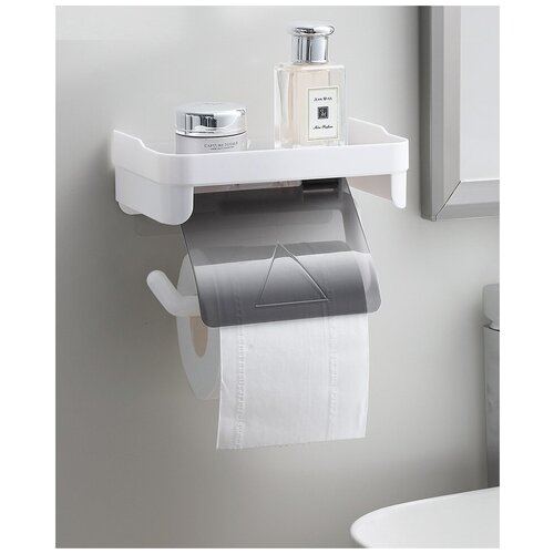 Держатель для туалетной бумаги с полочкой Диспенсер для туалетной бумаги