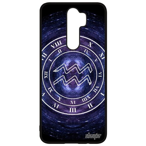 фото Стильный чехол на смартфон // xiaomi redmi note 8 pro // "зодиак водолей" знак zodiac, utaupia, синий