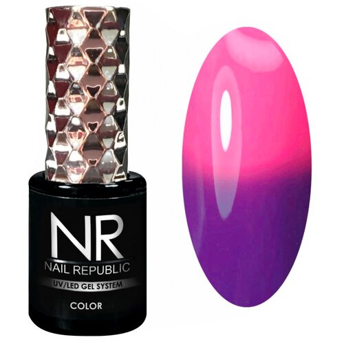 nail republic гель лак витраж nr 564 Nail Republic Гель-лак Thermo color, 10 мл, 600