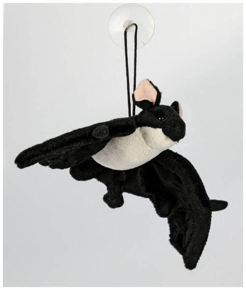 Игрушка мягконабивная LEOSCO Мышь летучая 24 см черная