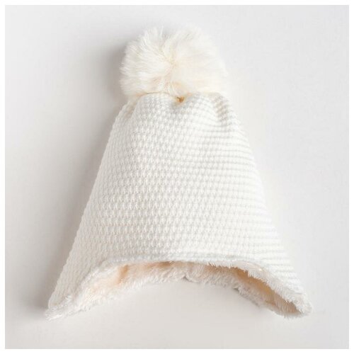 Шапка для девочки MINAKU цв белый р-р 50-52 407₽