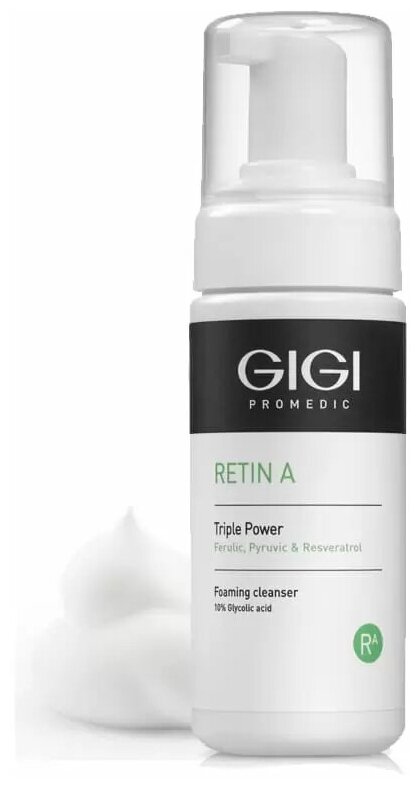 GIGI Мусс очищающий Retin A Triple Power Foaming Cleanser, 120 мл