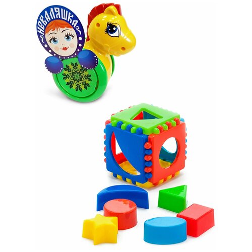 Набор развивающий: Каталка-неваляшка 