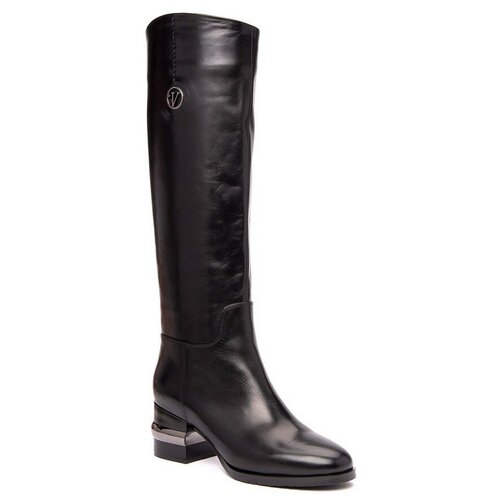 фото Vitacci 185329m сапоги женский черный, натуральная кожа basconi