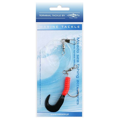 Морская оснастка Mikado PILK TWIST RIG 5.5см, крючок № 4/0 (RED/BLACK), арт. LS-A060-5.5-03