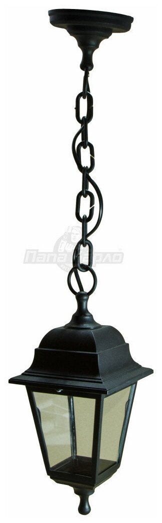 НСУ 04-60-001 ЭРА Светильник садово-парковый "Адель" подвесной четырехгранный черный Е27