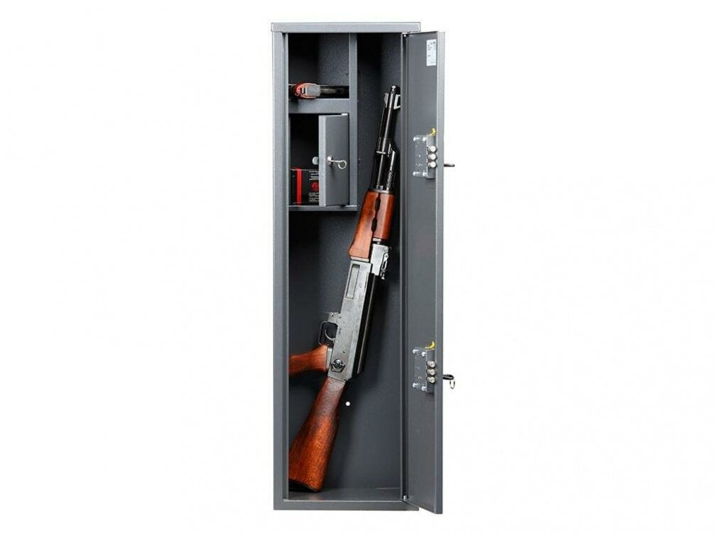 Сейф для оружия AIKO чирок 1020 на 2 ствола, трейзер, 2 ключевых замка, высота ружья до 978 мм