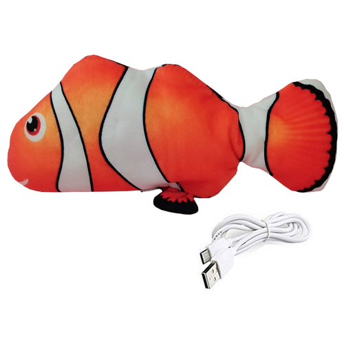 Игрушка для кошек HOMECAT 30 см интерактивная шевелящаяся рыба на USB зарядке