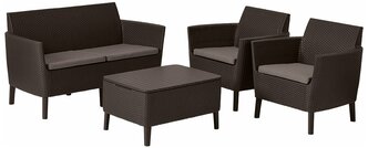 Комплект мебели Keter Салемо сет (Salemo set) коричневый