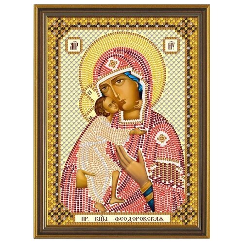 Набор для вышивания Nova Sloboda С6008 Богородица Феодоровская вышивка бисером икона пресвятая богородица феодоровская 20x25 см