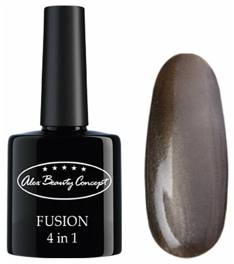 Alex Beauty Concept Гель-лак FUSION 4 IN 1 GEL,7.5 мл, цвет графитовый 70061