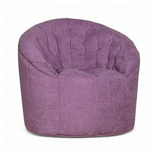 Бескаркасное кресло мешок Порту, микрошенилл, сиреневый, Delicatex