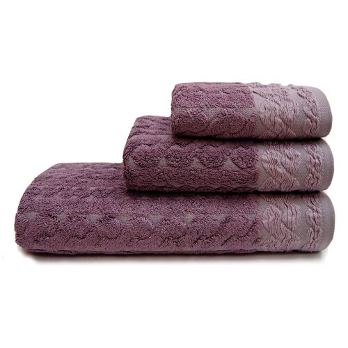 фото Tana home collection полотенце sabrina цвет: тёмно-сиреневый (30х50 см) br41943