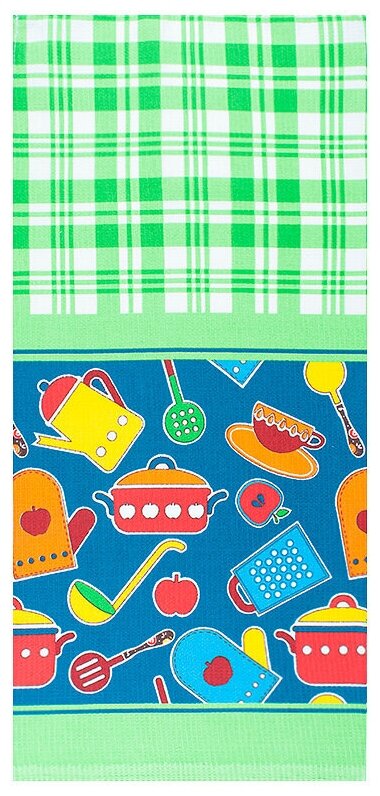 Кухонное полотенце Mabelle Цвет: Зеленый (35х70 см)
