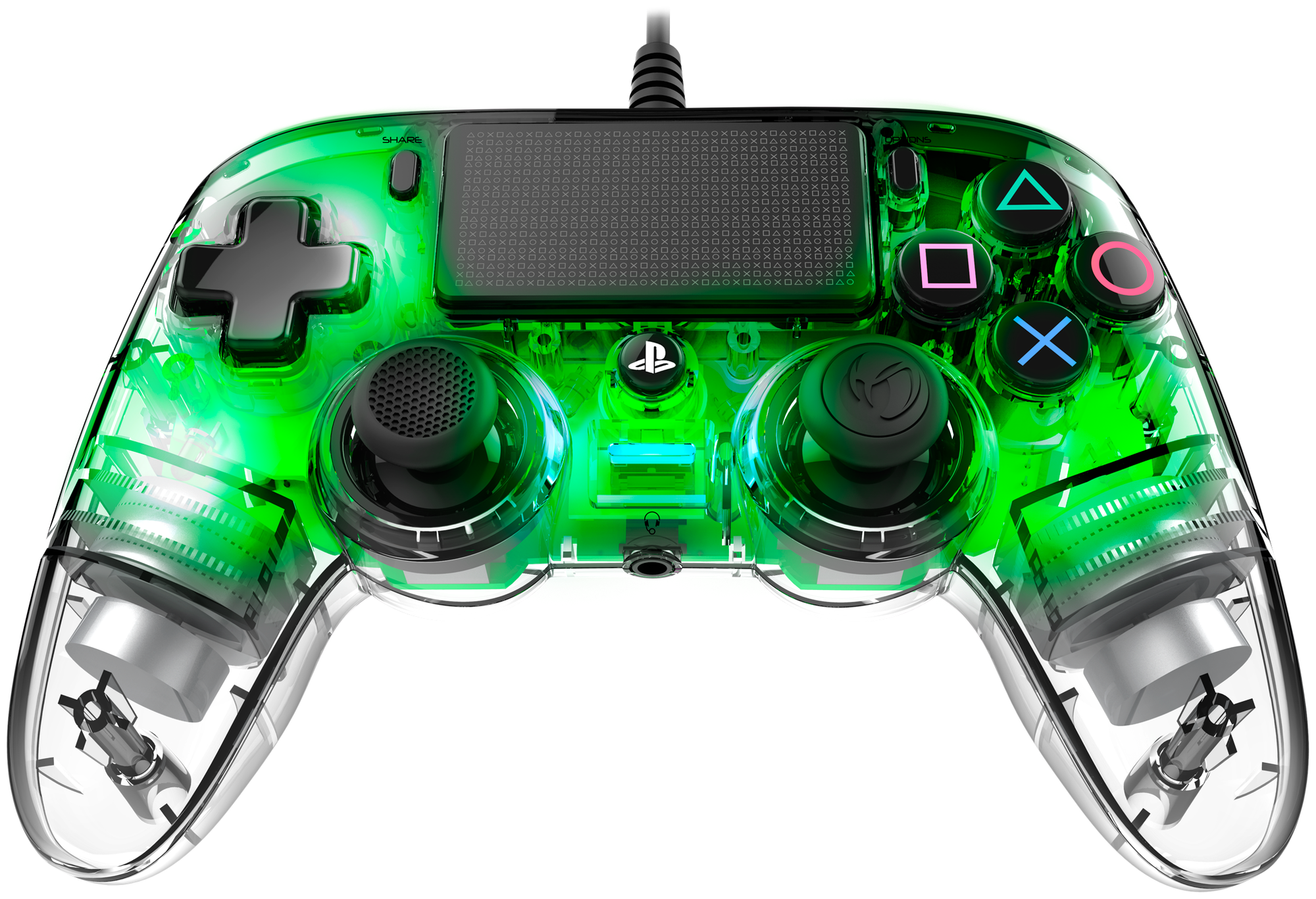 Геймпад Nacon проводной игровой для PlayStation 4 Green (PS4OFCPADCLGREEN)