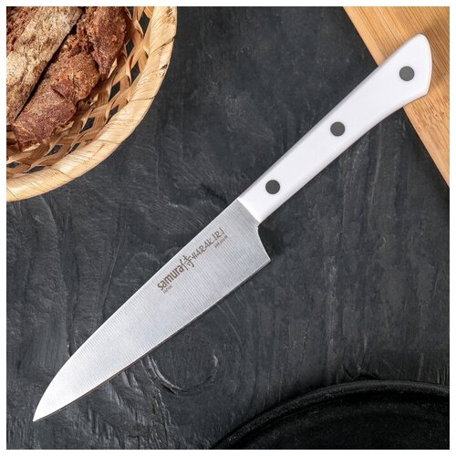 Нож кухонный "Samura HARAKIRI" универсальный, лезвие 12 см, белая рукоять 1572873
