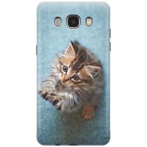 фото Re:pa накладка transparent для samsung galaxy j5 (2016) с принтом "котёнок на голубом"