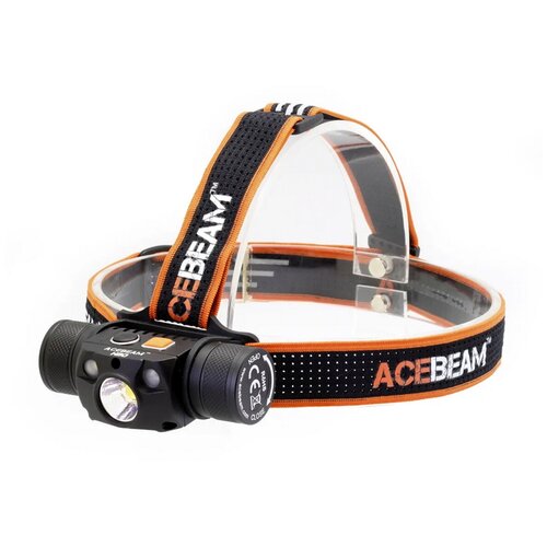 фото Светодиодный налобный фонарь acebeam h30-cri cool white, 1 х 21700, диод cree xh-p 70.2/rg led, 9 режимов, 171 метр, 4000 люмен (комплект)