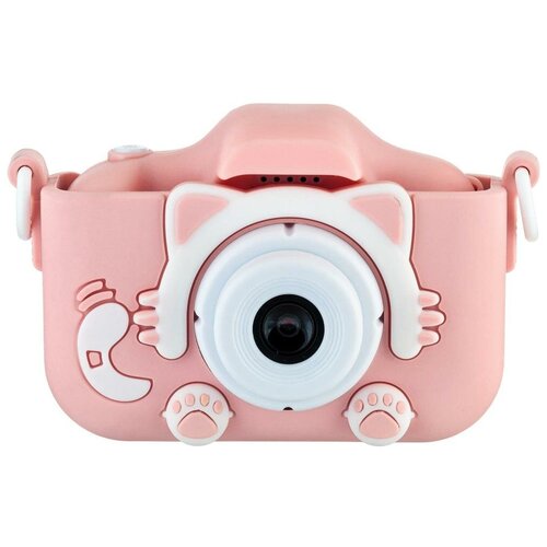 Детский цифровой фотоаппарат Childrens Fun Camera Котенок, розовый