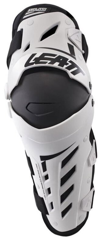 PitBikeClub Наколенники Leatt Dual Axis Knee & Shin Guard White/Black XXL (5017010177)