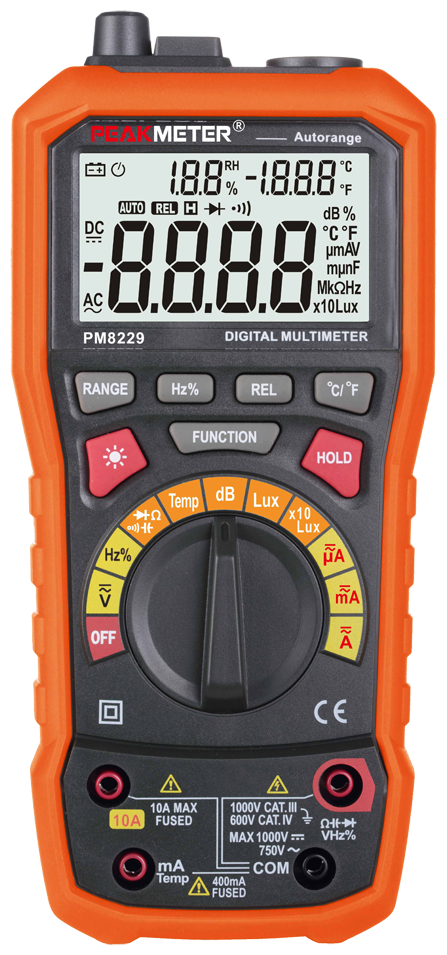 Мультиметр [multimeter] цифровой PEAKMETER 5 в 1, PM8229